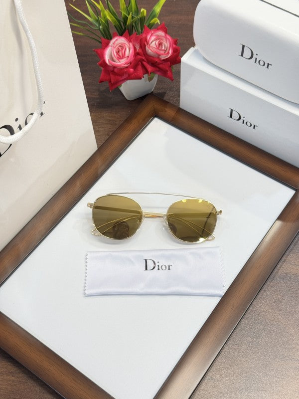 Diorr Exclusive Gold and Mercury Sunglasses