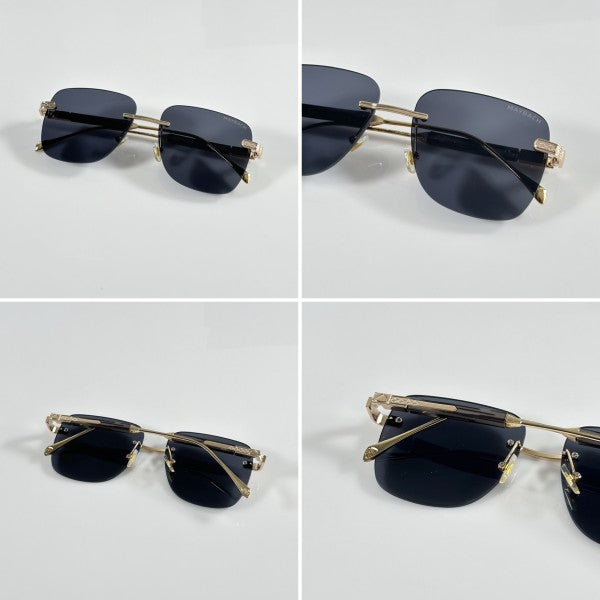 Maybachh Primium Gold and Black Sunglasses