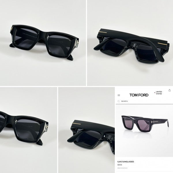 Tomforrd Primium Unisex black Sunglasses