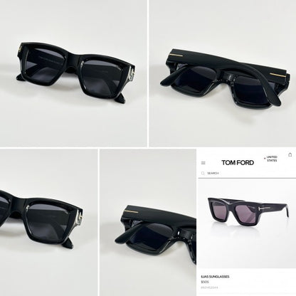 Tomforrd Primium Unisex black Sunglasses