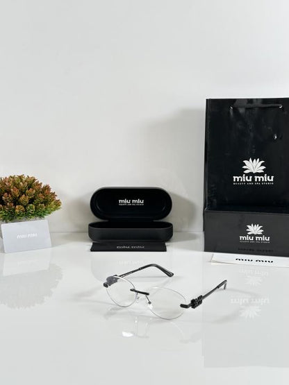 Miiu Miiu Latest Gun Black Round Cut Night Colour Changing Sunglasses