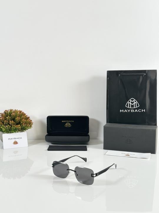 The Ultimate Boss Look: Maybachh Style Rimless Sunglasses – Premium Full Set
