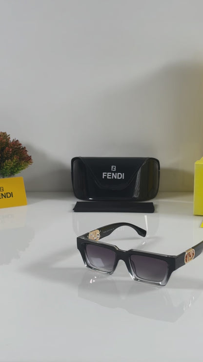 Fendii Elegent Water Black Primium Sunglasses